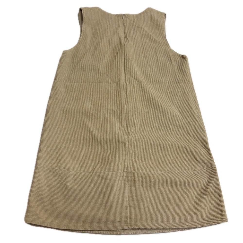 Loveriche Dress Womens Medium Tan Gold Faux Leather Mini Shift - Picture 3 of 8